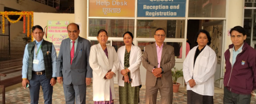 Dr. Mishra with medical colleagues